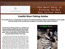 Tablet Screenshot of cowlitzriverfishingguides.com